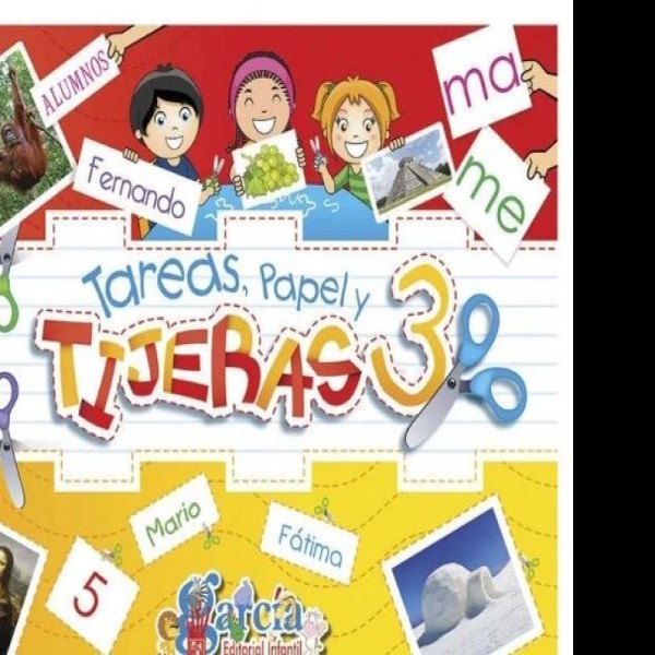 LIBRO ACT. EDU. TAREAS PAPEL Y TIJERAS GARCIA 3 1321-3 PZA